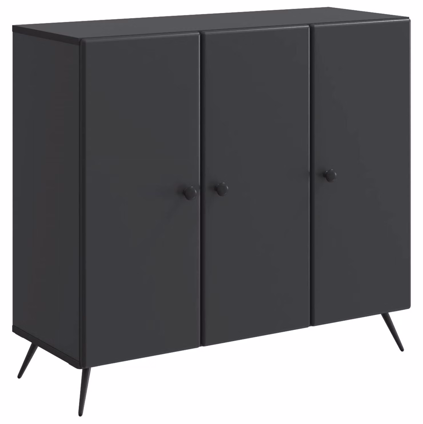 Credenza Nero 89 x 34,5 x 80 cm Legno ingegnerizzato