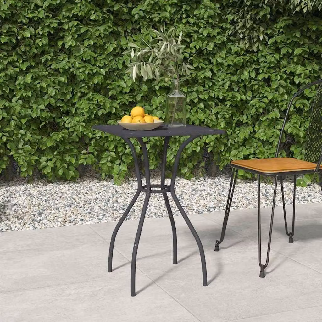 Tavolo da giardino antracite, dimensioni 50 x 50 x 72 cm
