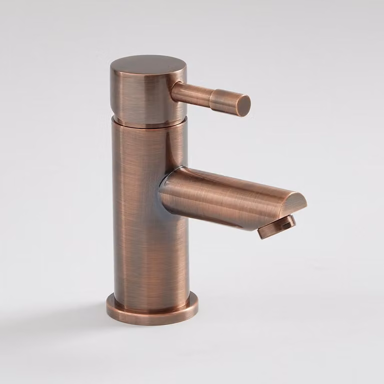 Rubinetto Miscelatore Lavabo Monoforo – Bronzo Spazzolato