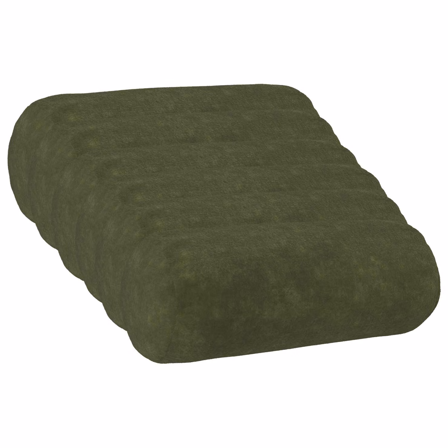 vidaXL Federa 6 pcs HEERLEN Verde Ø 15 x 40 cm Fleece in microfibra