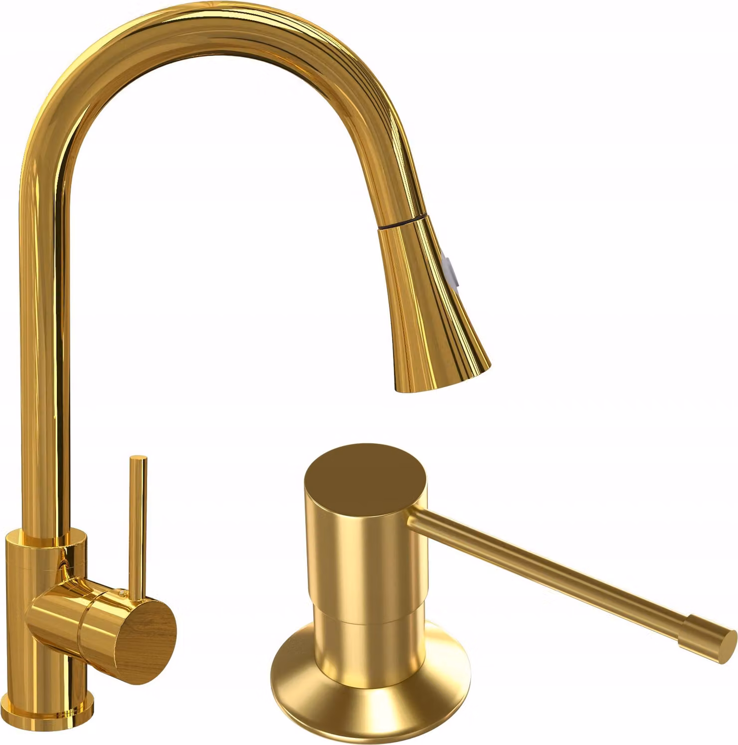Granitan - Rubinetto da cucina - Rubinetto per lavello - Orientabile a 360° - Oro - 40 cm - Rubinetto da cucina - SNAKE