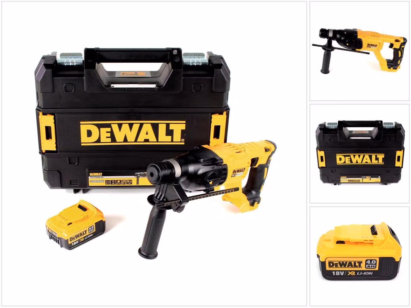 DeWalt DCH 133 NT Martello combinato a batteria 18V 2,6J SDS plus Brushless + 1x batteria ricaricabile 4,0Ah + TSTAK - senza caricatore
