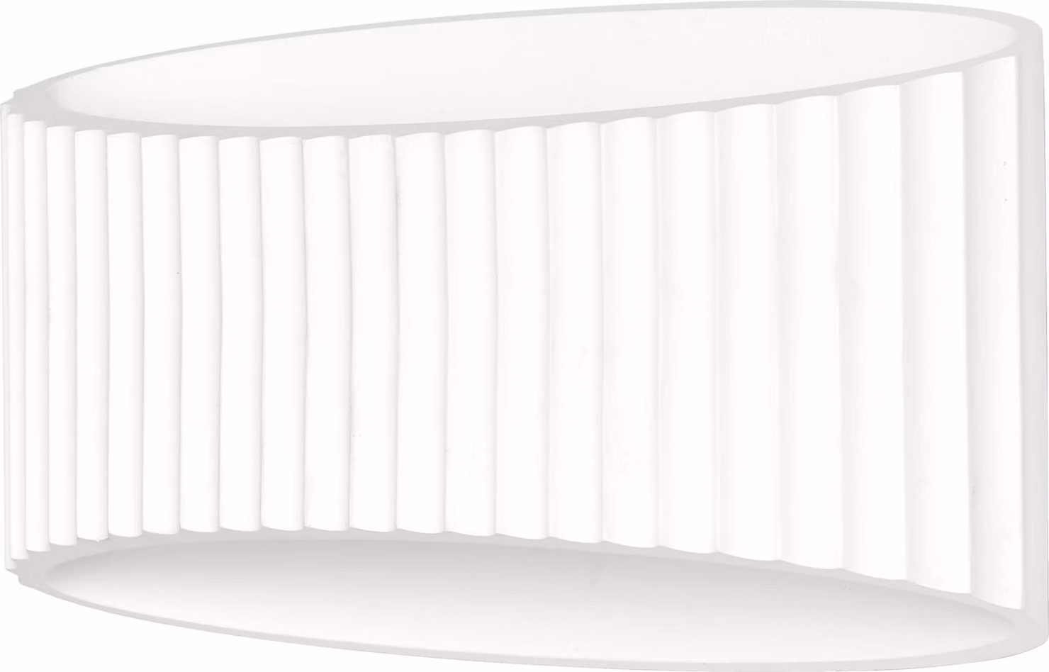 OSRAM Decor Plaster Band Applique decorativa in gesso, 345 mm, con attacco E27, IP20, bianco