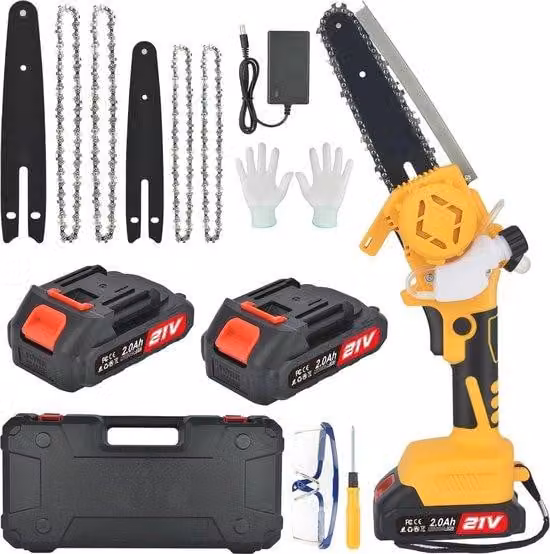 Mini motosega a batteria per giardino e silvicoltura - Utensile da taglio e per la lavorazione del legno