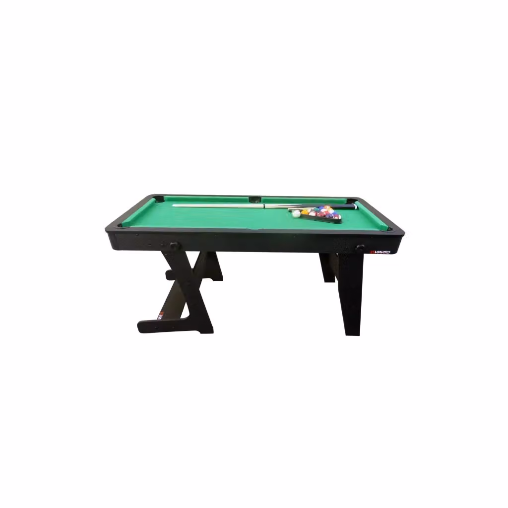 Tavolo da biliardo pieghevole Viavito Modello PT100 con accessori inclusi in MDF e plastica disponibile nei colori blu, nero o verde – 2