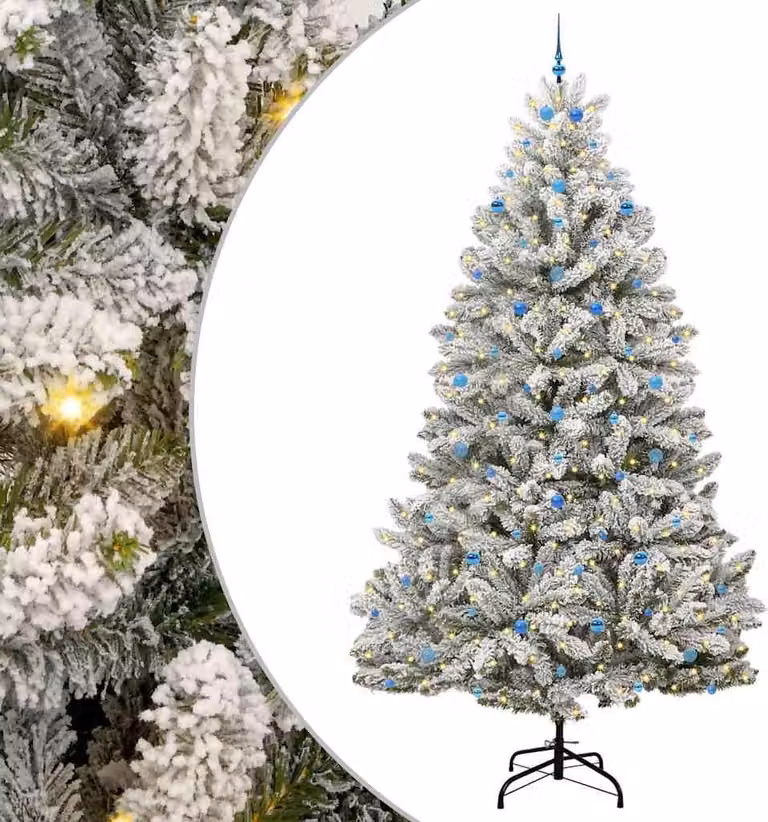 Albero di Natale artificiale con 300 LED Verde e Bianco 300 cm