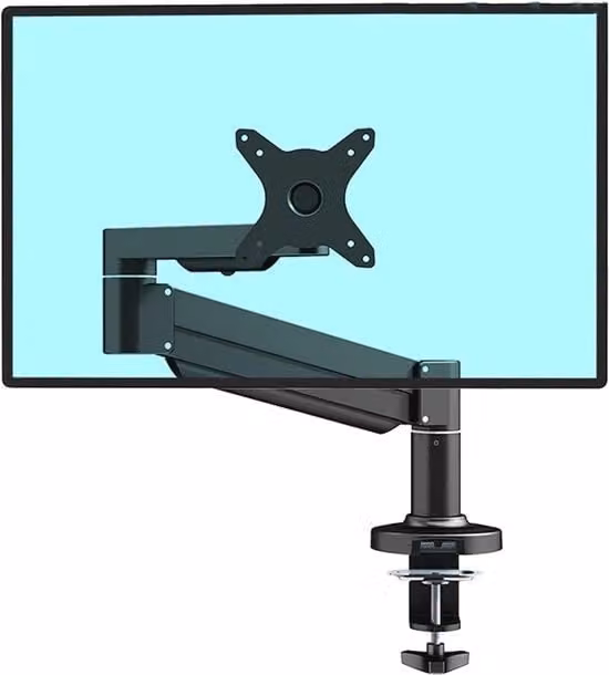 Monitorarm nero con porte USB 3.0 per monitor da 17 a 32 pollici