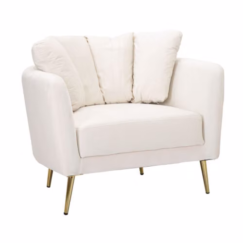 Poltrone Fisse POLTRONA KIEV CREMA CM 88X77X74 Mauro Ferretti