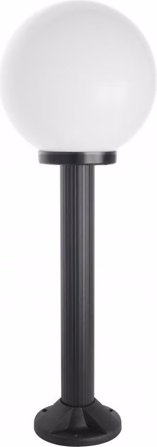 Lampada da giardino 75 cm sfera bianca o fumé 25 cm 1xE27 nero IP43 SU-MA Kule K 5002/3/K 250