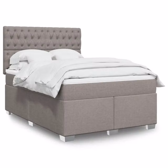 Letto Ibrido Moderno vidaXL con Struttura Imbottita e Illuminazione Sottostante L/P/H: 140 x 200 x 150,5 cm