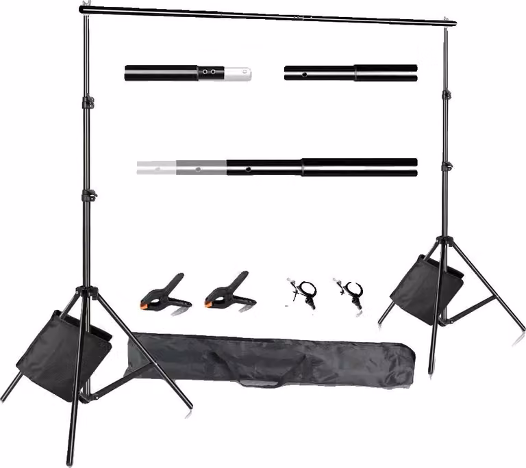 Supporto posteriore, regolabile in altezza, set completo, sacco di sabbia flessibile, 2x3 m