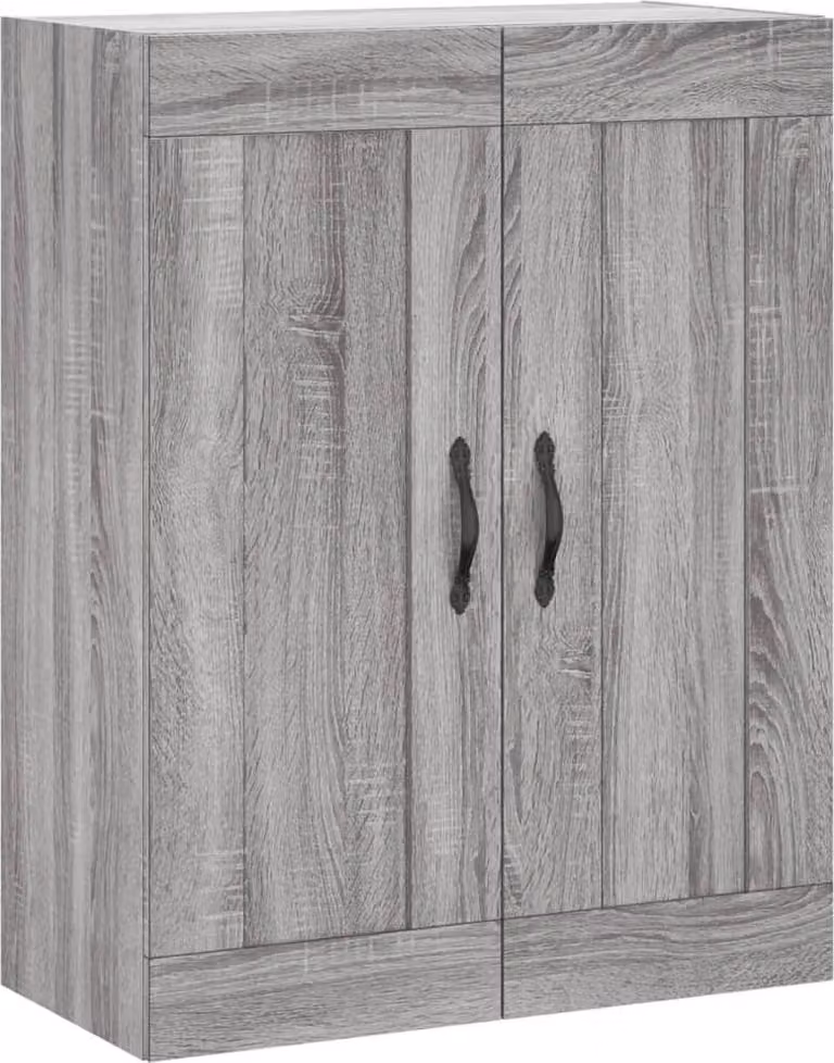 Mobile a Parete Grigio Sonoma 69,5x34x90 cm Legno Multistrato