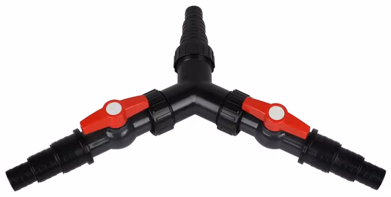 Solidchoice - Triplo adattatore a "Y" per pompe per laghetto, con attacchi da 25/32/38 mm