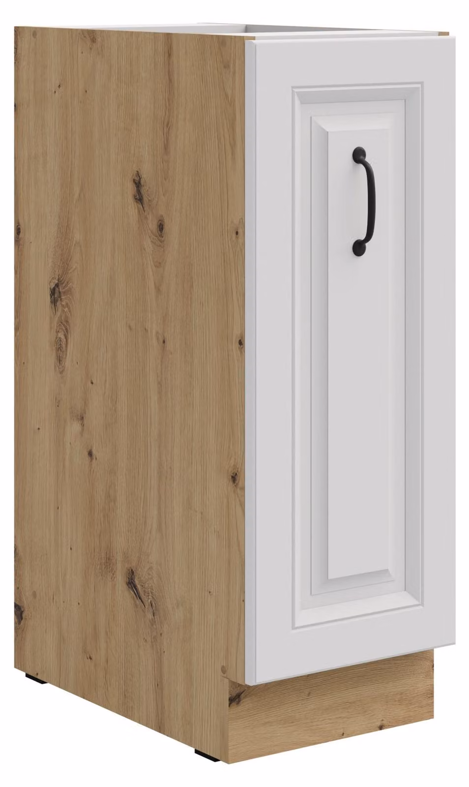 Base 30 armadi estraibili Stilo Bianco + rovere Cucina artigianale Blocco cucina Cucina country house