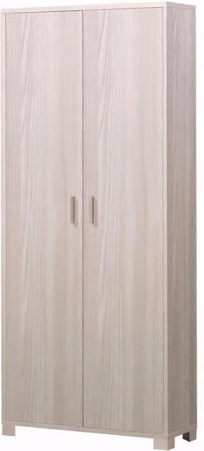Armadio mobile 2 ante 83x29x190H cm in kit di montaggio colore Olmo chiaro