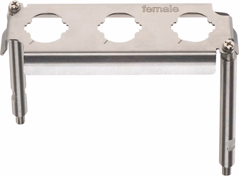 "Telaio di montaggio Han HPR EasyCon, zoccolo HPR 24, per 3 moduli HC 250 Materiale metallico"