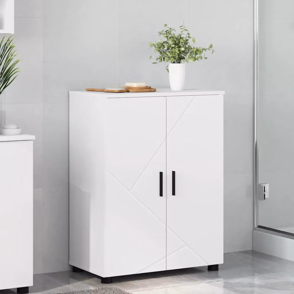 Mobile da bagno moderno vidaXL bianco L: 60 cm, P: 35 cm, H: 80 cm