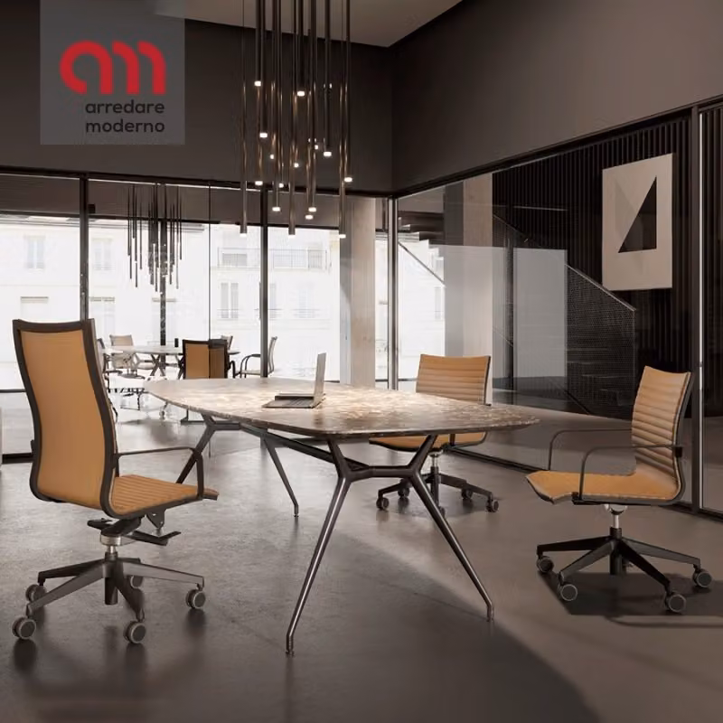Sedia Kruna Plus Linear Kastel con braccioli