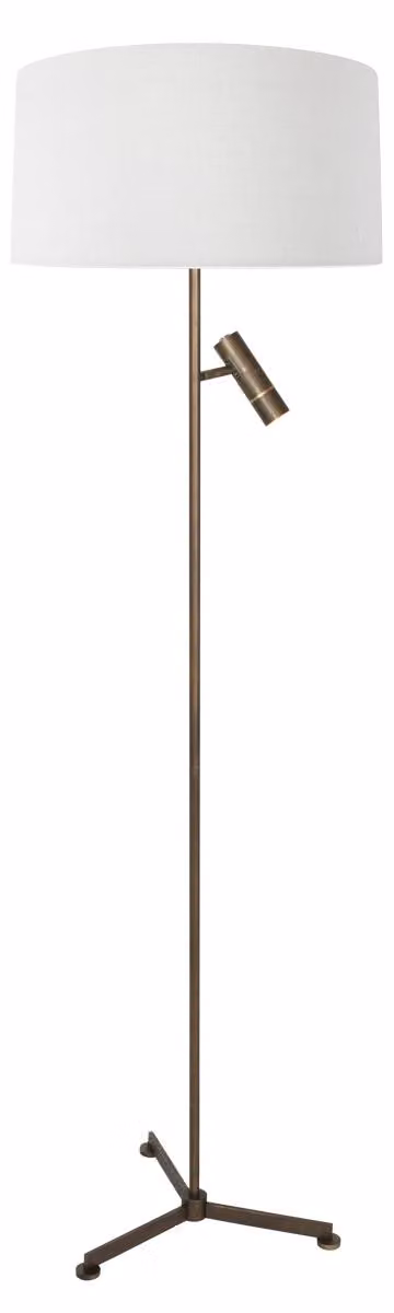 Lampada da terra - bronzo - Stang - metallo tessile - Ø 40cm - LED_E27 - 4843BR - Steinhauer