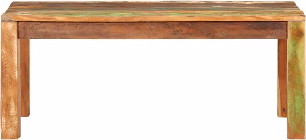 vidaXL Tavolino 110x55x40 cm in legno massiccio di recupero