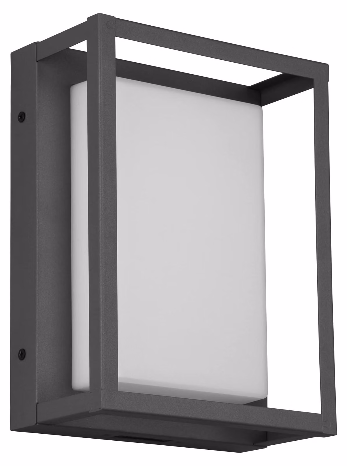 Lampada da parete a LED, modello Witham, 10,5 W, 1100 lumen, grado di protezione IP54, colore antracite, dimensioni 18x24 cm