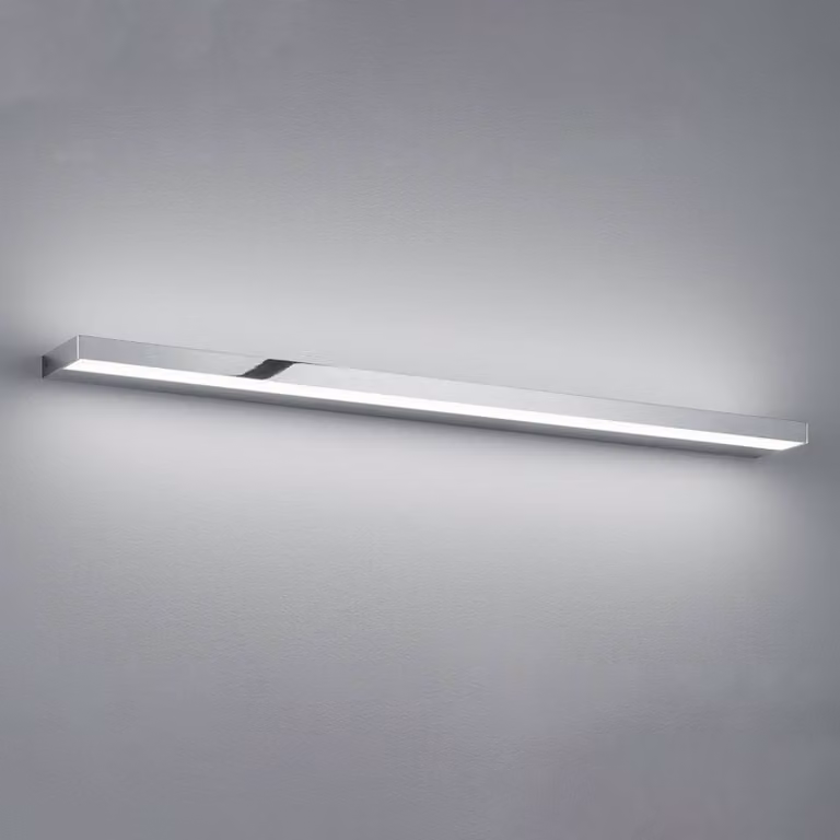 Helestra Applique da parete a LED Slate, Cromo / Argento, Bagno, Alluminio, Moderno, Applique a LED