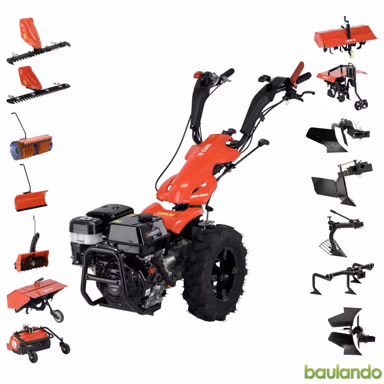 Motocoltivatore, trattore monomotore con motore LONCIN da 9 kW/12,24 CV