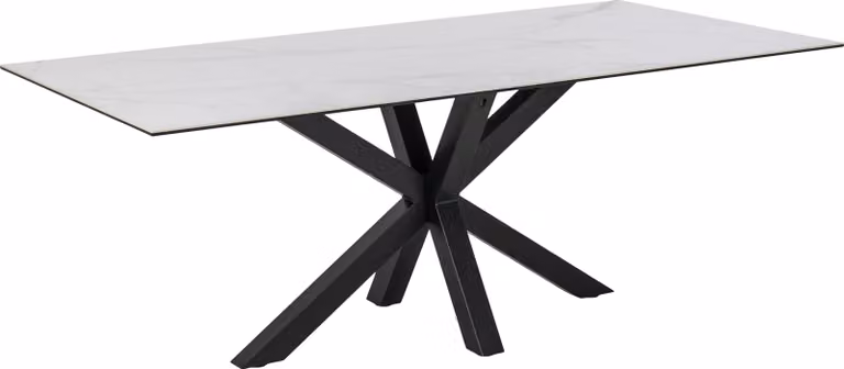 Tavolo da pranzo Heaven Ø200 in Vetroceramica bianco tavolo da sala da pranzo tavolo da cucina mobili