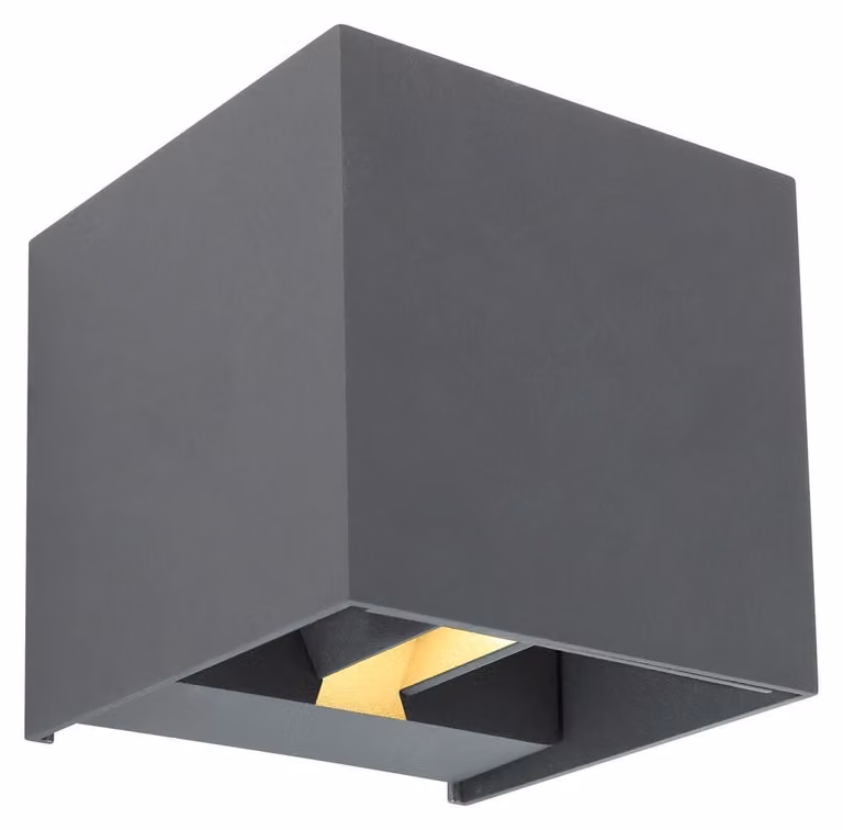 Lampada da esterno a LED, 6W, 3000K, alluminio antracite, grado di protezione IP54