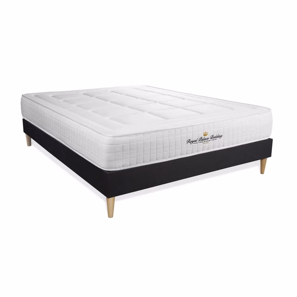 Kit rete e materasso matrimoniale Balmoral Royal Palace Bedding in memory foam bianco, L/P/H: 200 x 200 x 24 cm – 2