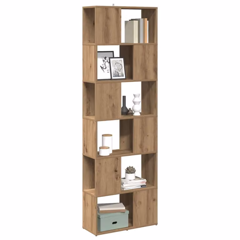 Libreria e divisorio per stanza vidaXL in legno color marrone L: 60 cm, P: 24 cm, H: 186 cm