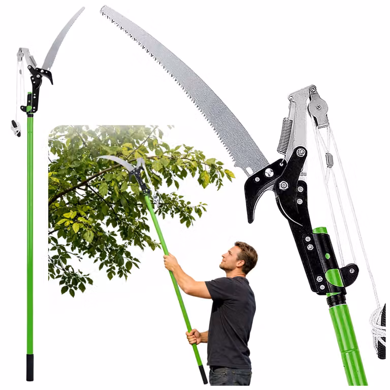 Forbici Potatore Telescopiche Segarami 2in1 Su Asta 125-240 Cm