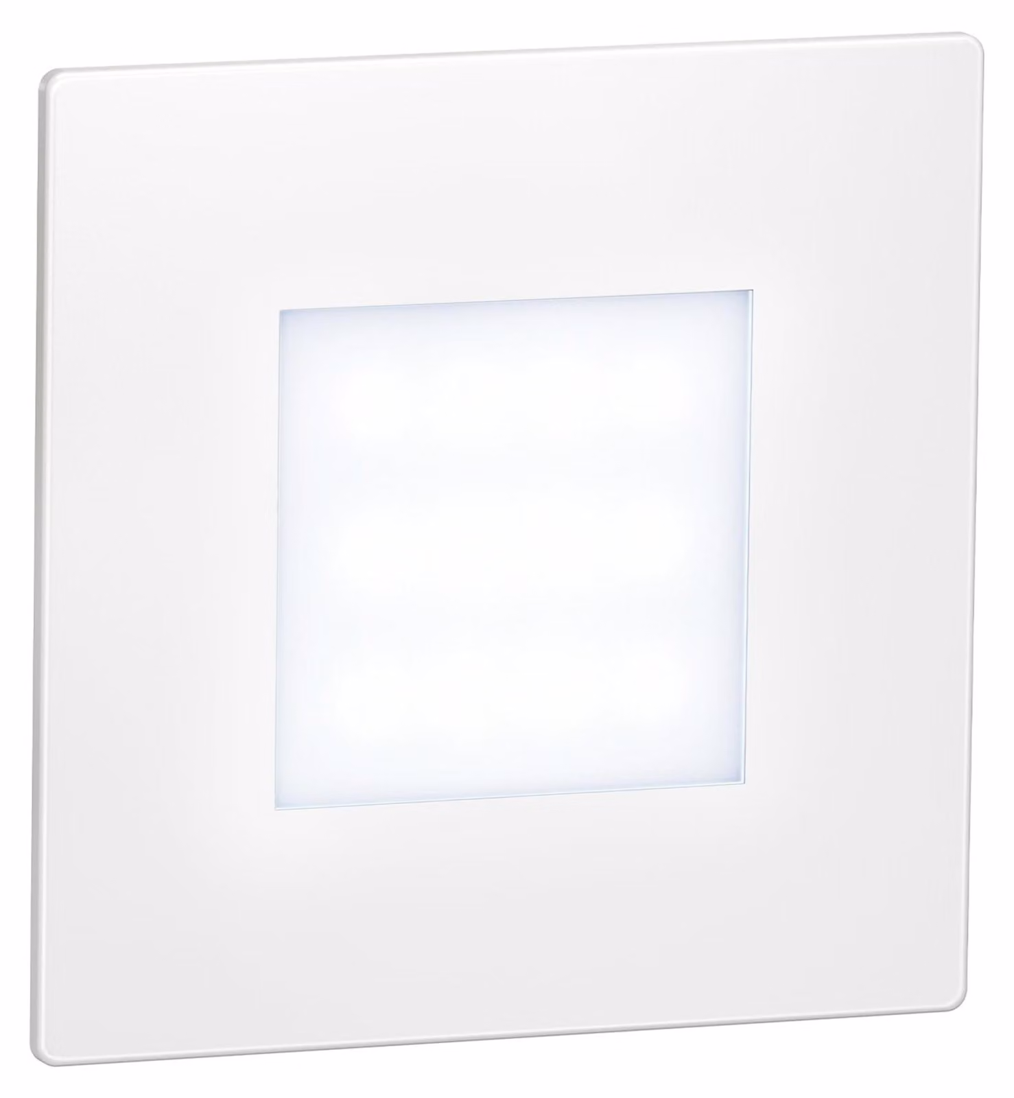 ledscom.de: Lampada a LED per scale/applique da incasso FEX, per interni ed esterni, quadrata, 85 x 85 mm, bianco freddo – Colore: Bianco freddo, Dimensione: 1 pezzo (confezione da 1)