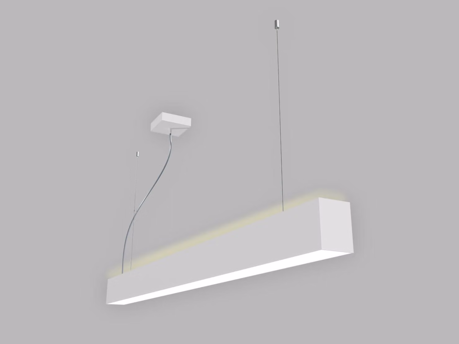Apparecchio LED a sospensione LINO II P/N-Z CRI90 aura, Variante: LINO II P/N-Z, 1200 mm, 21-32 W, 2940-4480 lm, bianco, 3CCT
