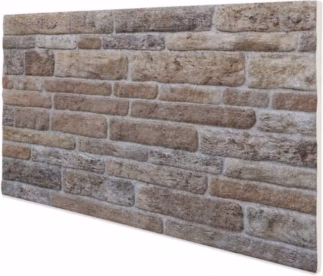 Pannello finta pietra Boston SIGNORBIT in EPS resinato beige con finitura ruvida, L: 100 cm, P: 50 cm, H: 2 cm, confezione da 10 pannelli (5 mq)