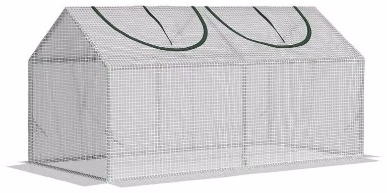 Mini serra - Serra per piante | Colore: Bianco | Dimensioni: 60x120x60 cm