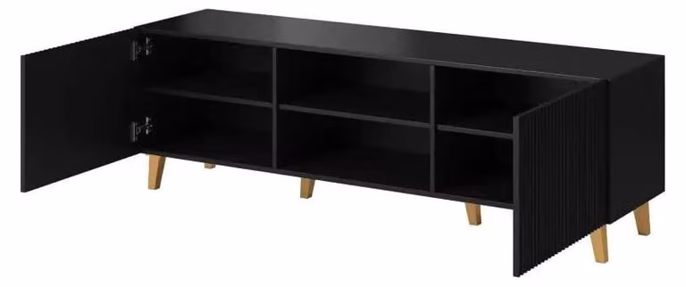 Cama RTV mobile PAFOS 150x42x52 nero opaco