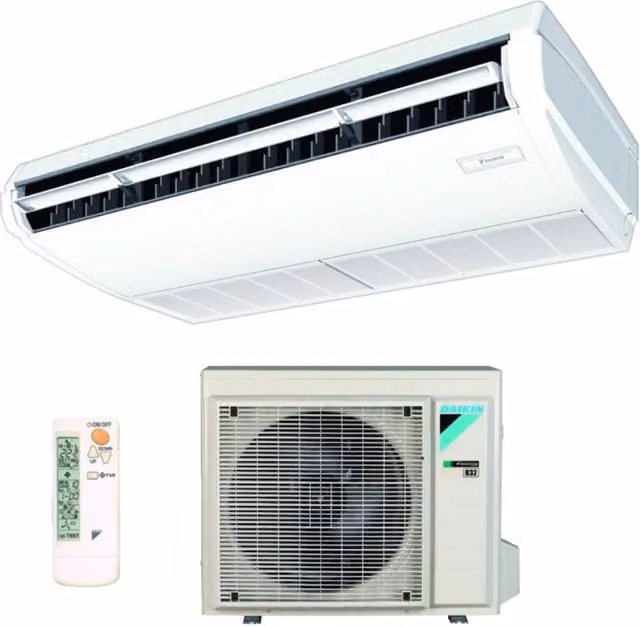 Climatizzatore Condizionatore Daikin Pensile a Soffitto DC Inverter 21000 Btu FHA60A R-32 Bianco con Wi-Fi Opzionale Classe Energetica A+