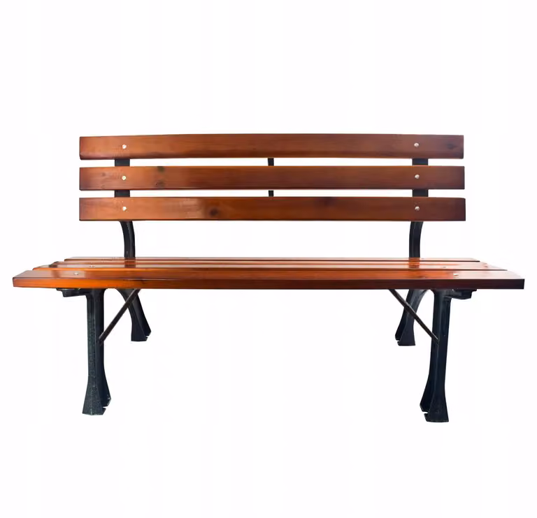 Panchina da giardino Panchina da parco Mobili da giardino Panchina in metallo e legno 150x57x70 cm Moderna