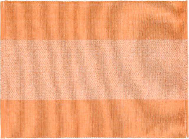 Tovaglietta segnaposto KASANOVA in cotone a righe arancione L 50 cm x P 35 cm – 1