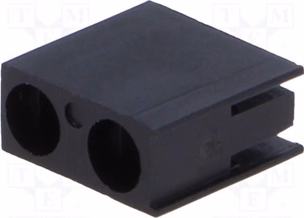 Alloggiamento LED, 50 unità, materiale UL94V-2, colore nero, angolato, altezza: 9,7 mm, attacchi FIX-LE06A per LED da 3 mm