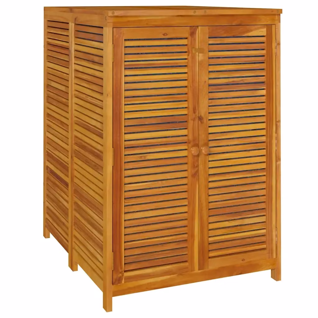 Contenitore da giardino vidaXL in legno massello di acacia oliato, colore marrone, L: 70 cm, P: 87 cm, H: 104 cm – 2