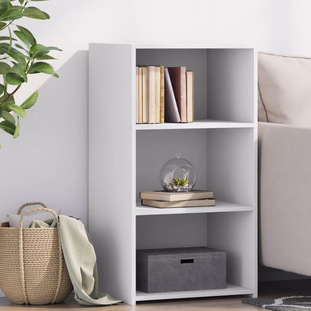 Credenza moderna bianca vidaXL in legno multistrato, sospesa, L 50 cm x P 41 cm x H 93 cm