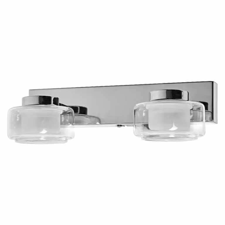 LEDVANCE ORBIS Flame lampada da parete e soffitto con LED, cromo, 11W, 700lm, 3000/4000K, temperatura colore regolabile tramite interruttore a parete (bianco freddo/bianco caldo), protezione IP44 contro corpi estranei e spruzzi d'acqua