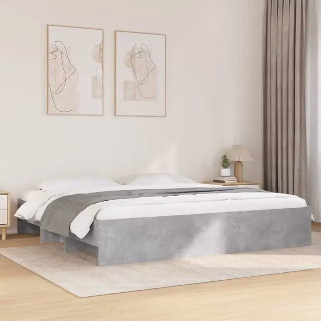 Letto con contenitore e doghe vidaXL Grigio Matt L/P: 200 x 200 cm – 1