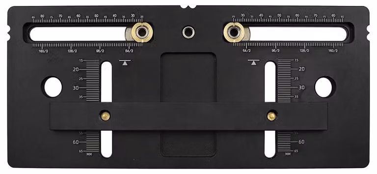 Trapano per fori per maniglie - Alluminio pressofuso - Posizionatore per porte - Utensile per lavorazione del legno - Regolazione della posizione dei fori per maniglie - Regolabile - Resistente - Trapano per fori per maniglie