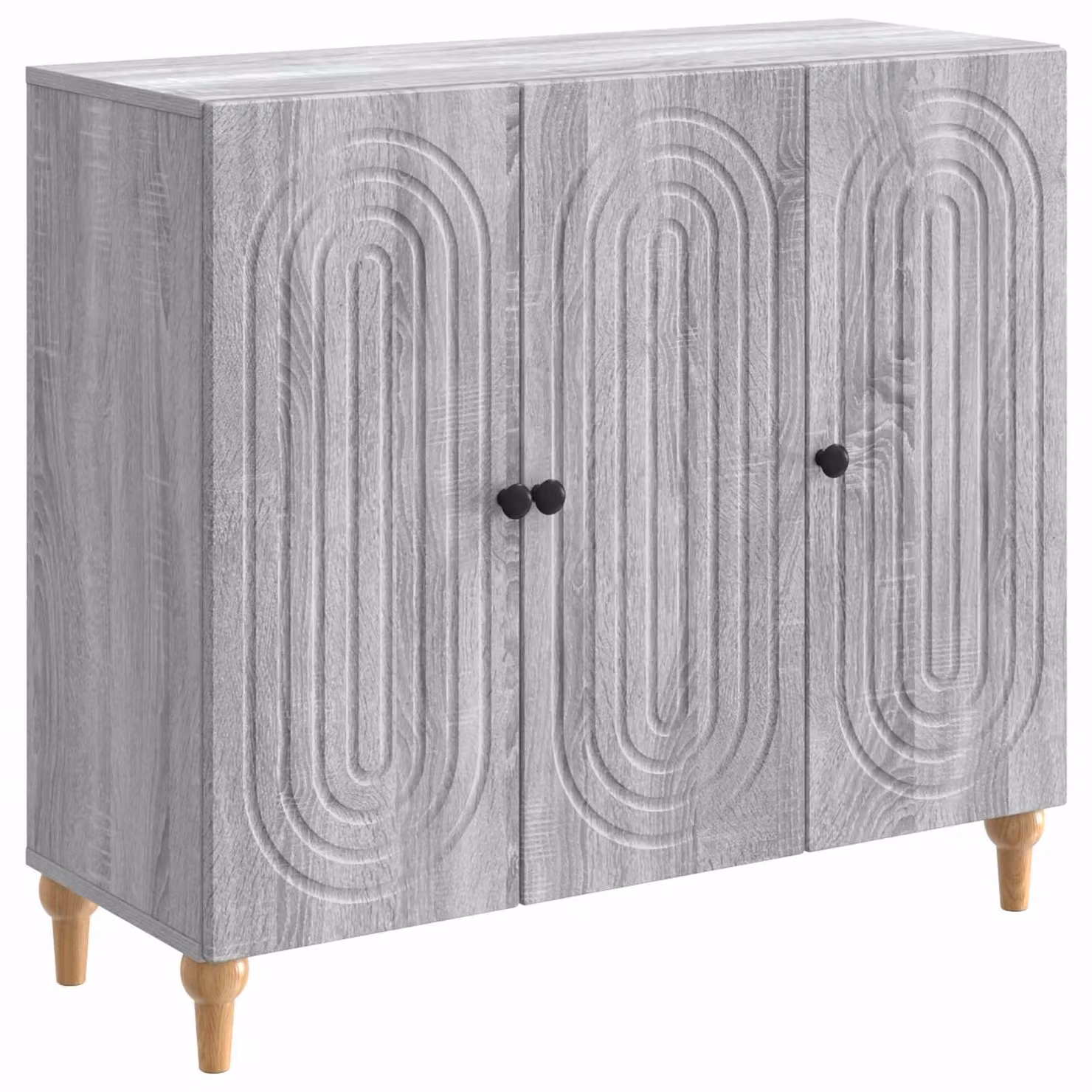 Credenza Grigio Sonoma 89 x 34,5 x 80 cm Legno ingegnerizzato