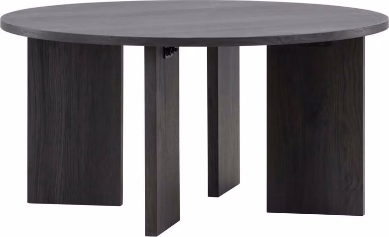 FURNLUX Tavolino Askeron Nero 80cm / Hauptfarbe: Schwarz / Dimensioni: 80 x 80 x 40 cm
