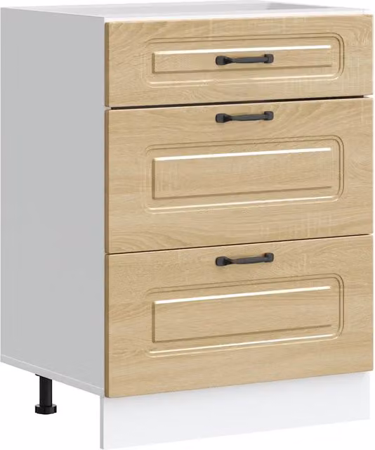 Moderno mobile da cucina con ante di stoccaggio 60 x 46 x 81 cm in legno multistrato rovere Sonoma 02_0050499