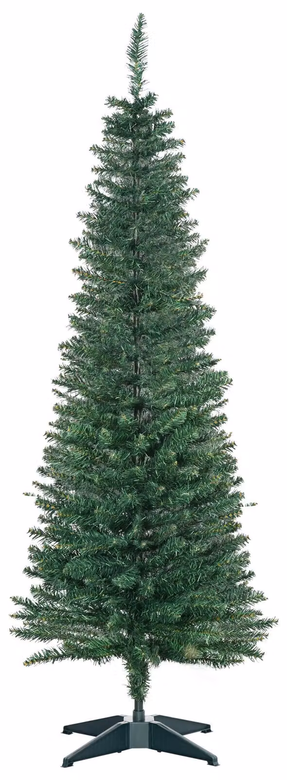 Albero di Natale artificiale, abete artificiale, decorazione natalizia, inclusa base, stella di Natale, 1,5 metri, verde